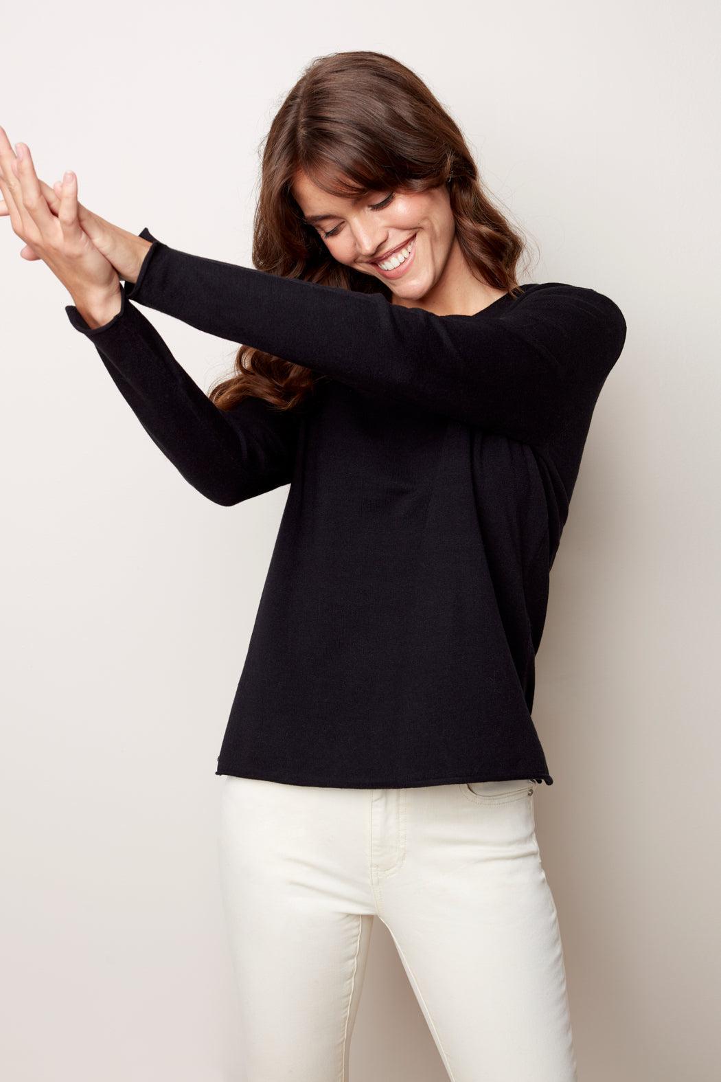 Basic V-neck Sweater Product Image
