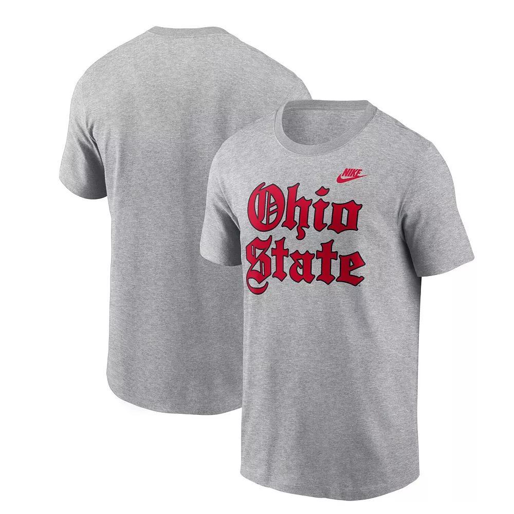 Men's Nike Gray Ohio State Buckeyes Old English T-Shirt, Size: XL, Grey Product Image