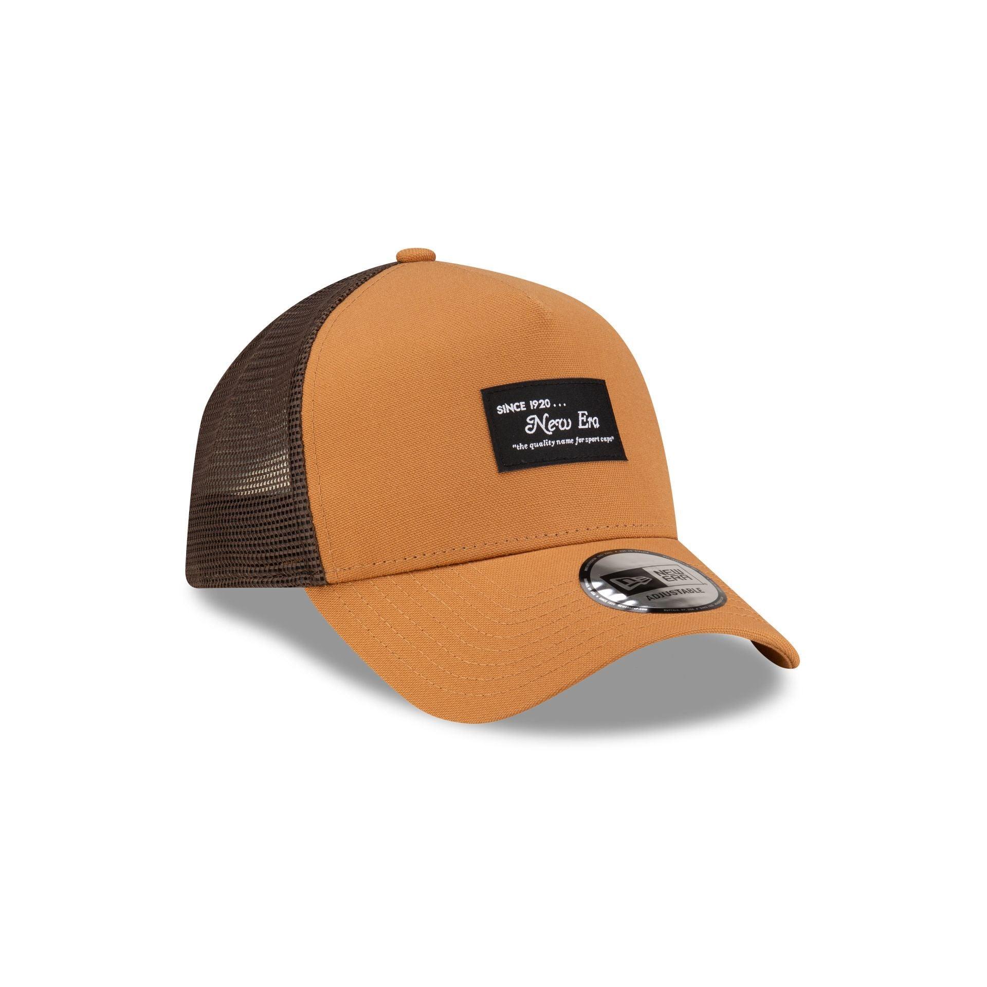 New Era Cap Brown Duck Canvas 9FORTY A-Frame Trucker Male Product Image