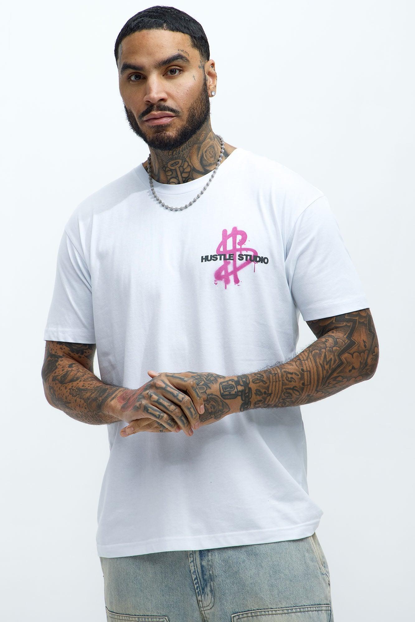 Hustle Studio Worldwide Short Sleeve Tee - White Product Image