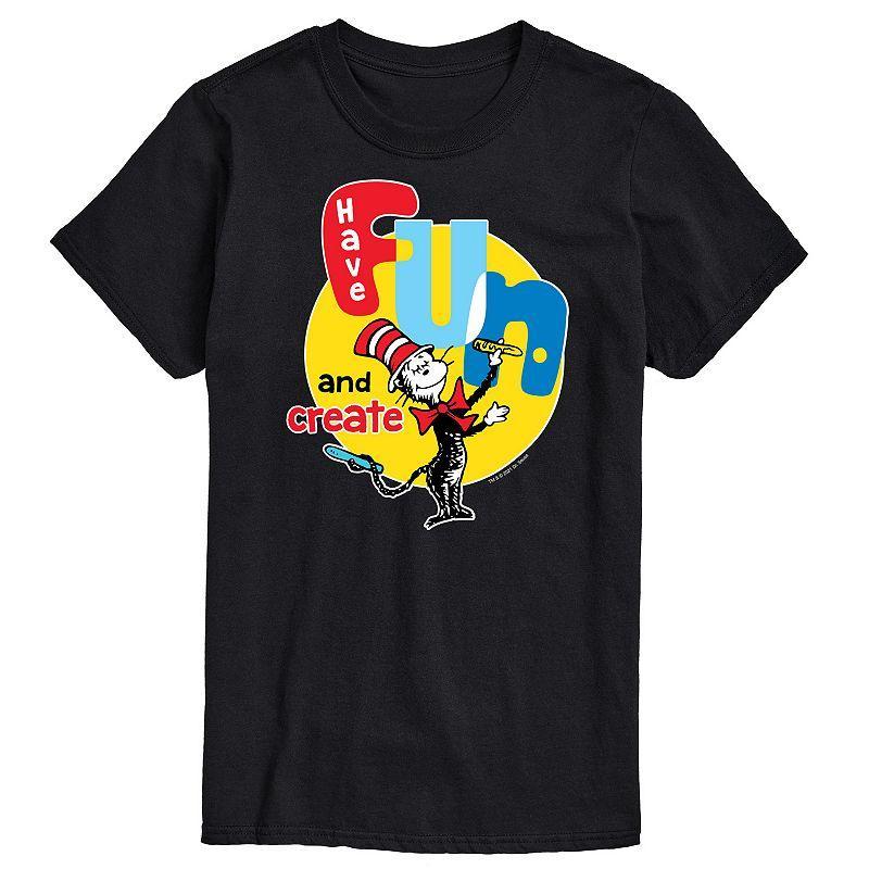 Big & Tall Dr Seuss Have Fun Create, Men's, Size: XXL Tall, White Product Image