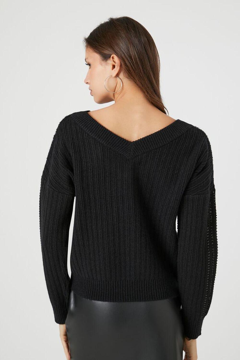 Sequin V-Neck Sweater | Forever 21 Product Image