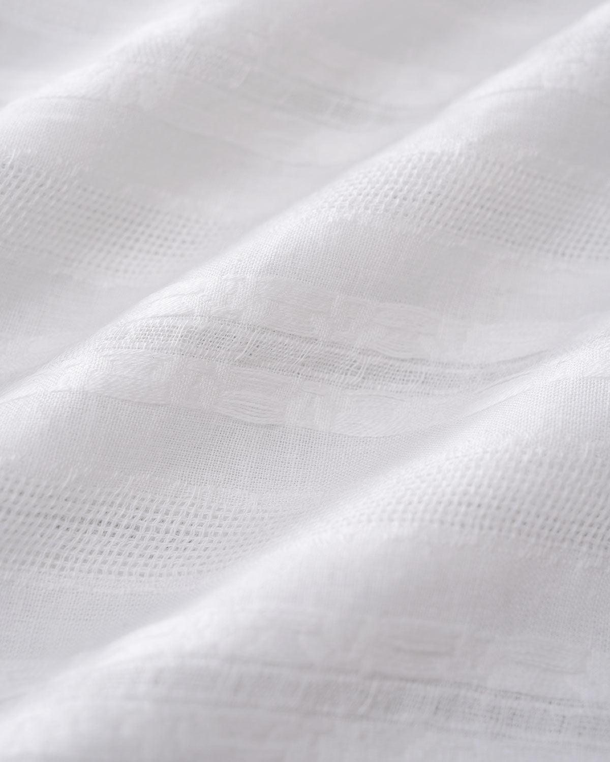 White Loose See Through Blouse Product Image