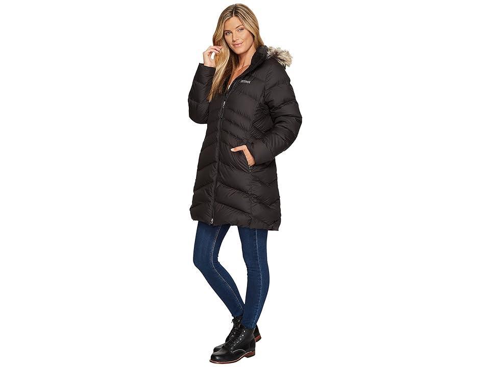 Womens Marmot Montreal Faux Fur Trimmed Removable Hood Down Parka Product Image