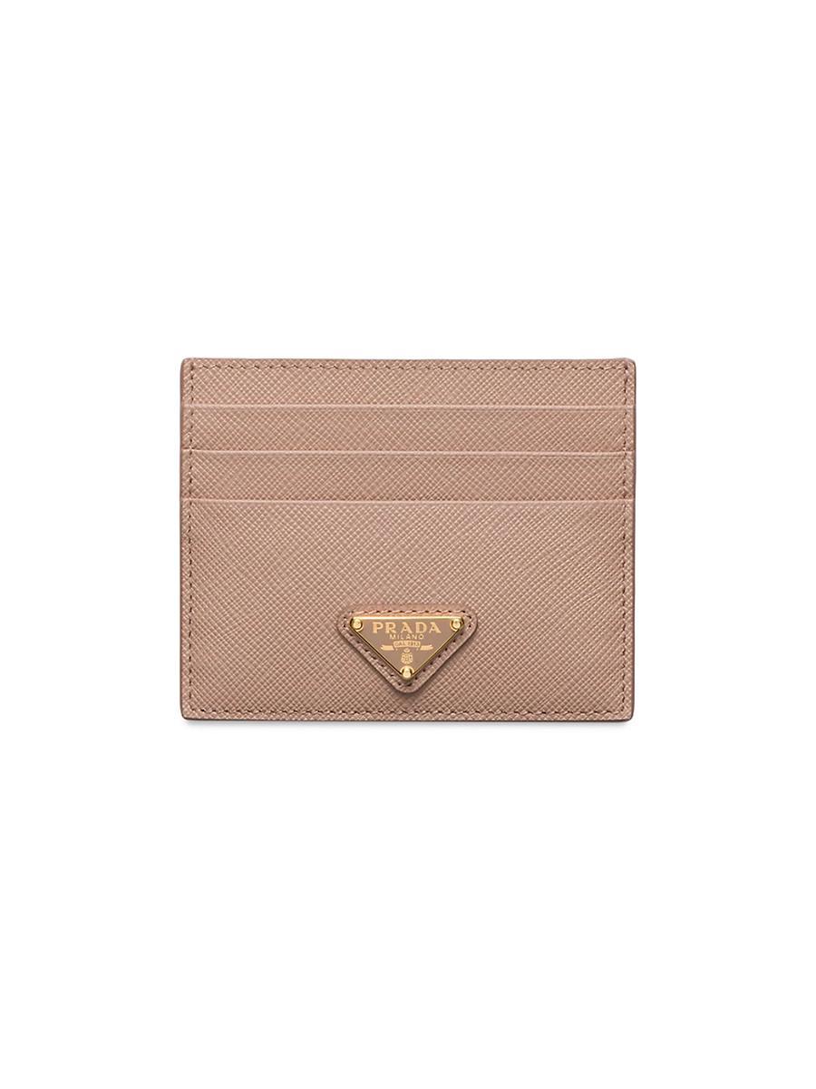 Womens Saffiano Leather Card Holder Product Image