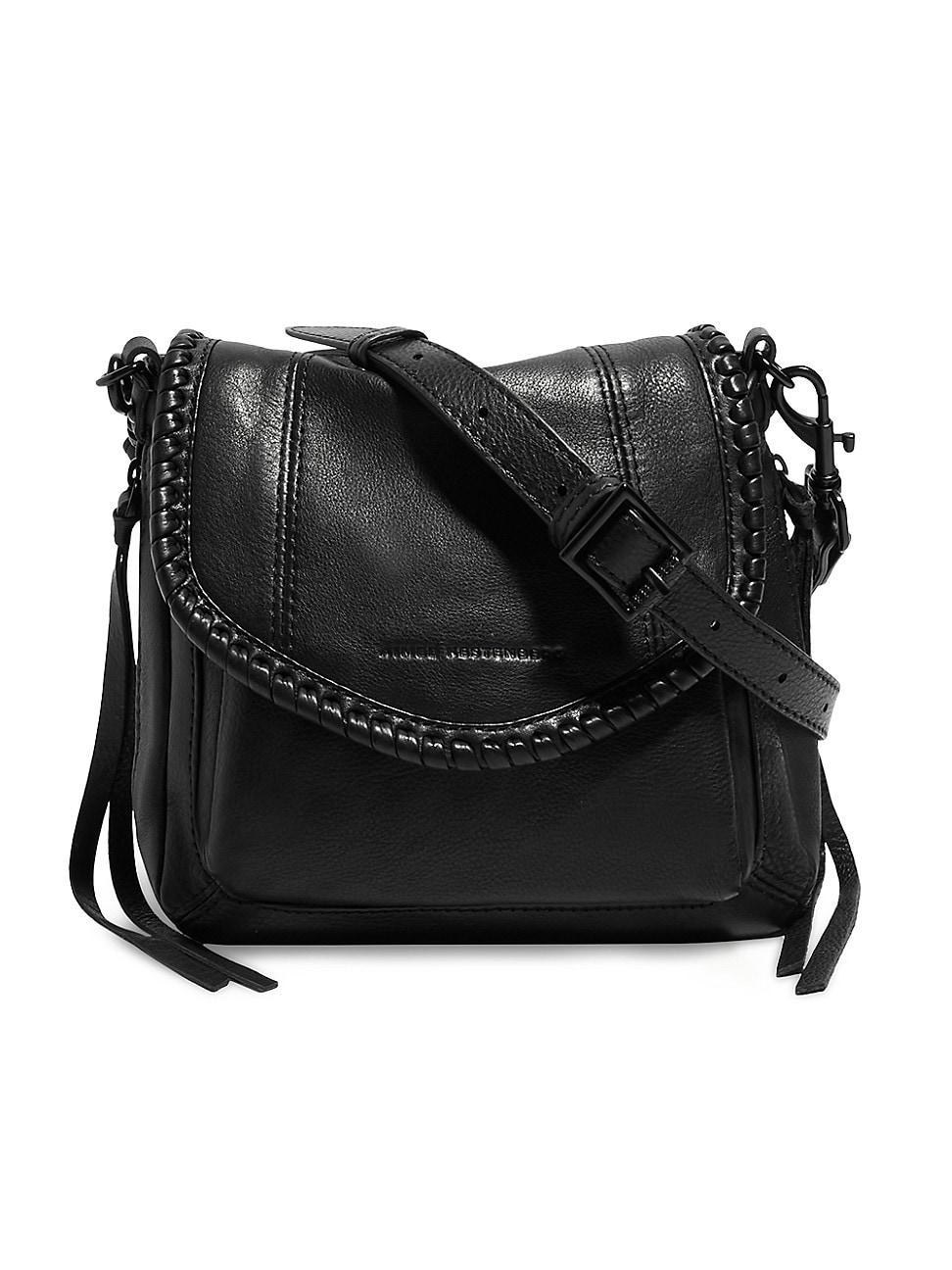 Aimee Kestenberg All For Love Mini Solid Black Leather Crossbody Bag Product Image