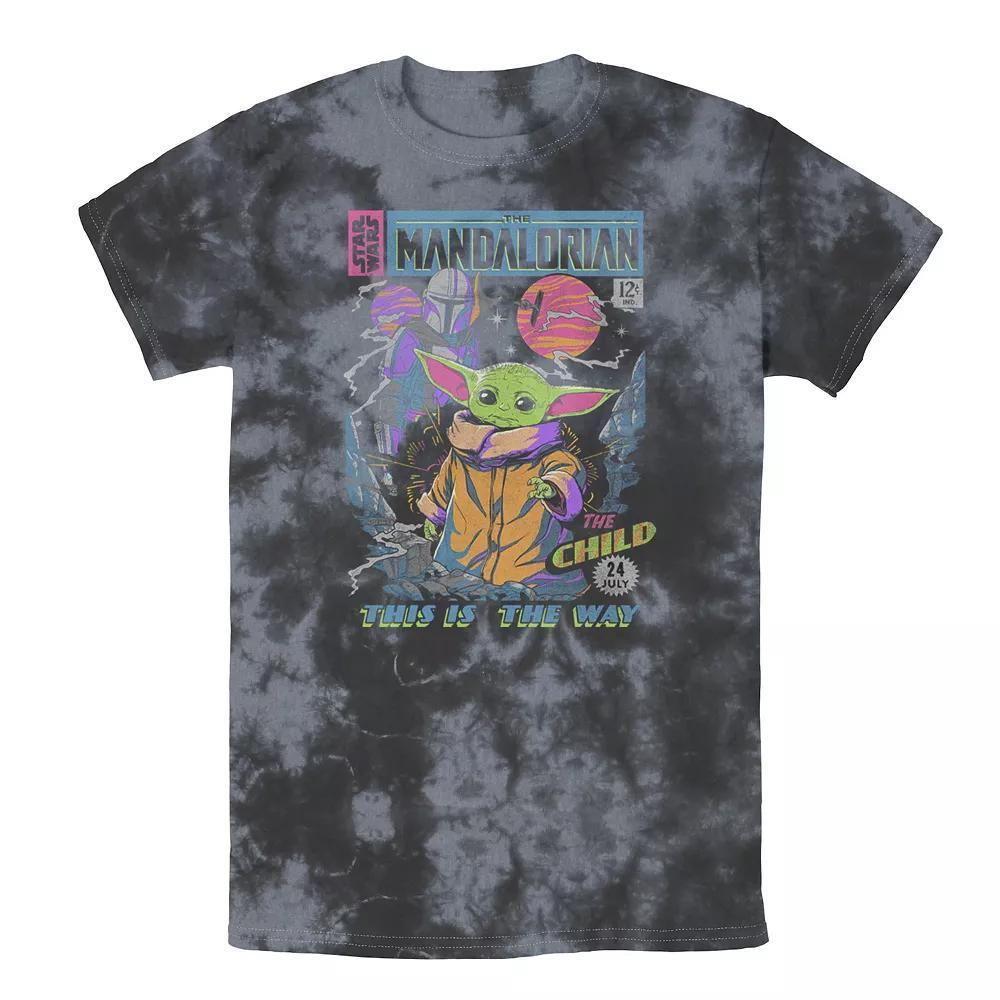Men's Star Wars: The Mandalorian The Child Comic Book Tee, Boy's, Size: XXL, Black Grey Product Image