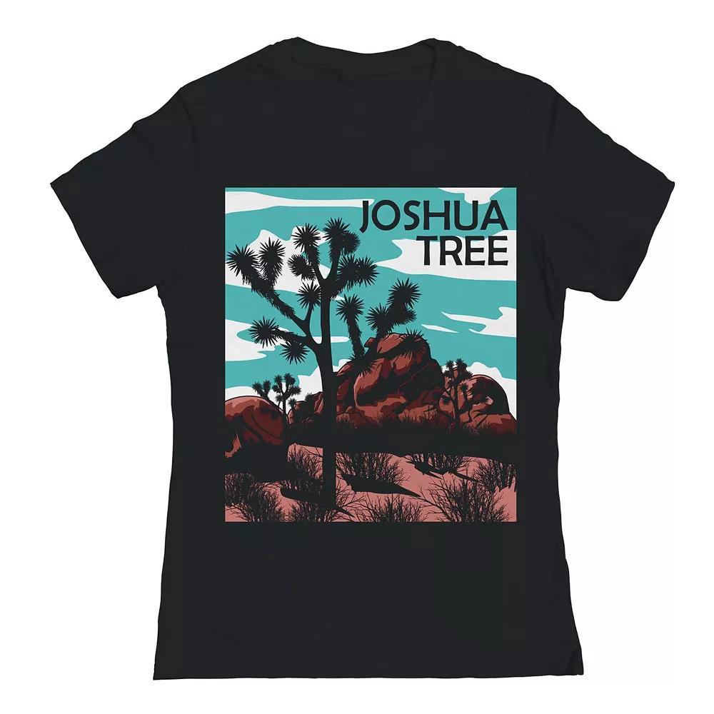 Junior's Joshua Tree 1 Womens Graphic Tee, Girl's, Size: XXL, Black Product Image