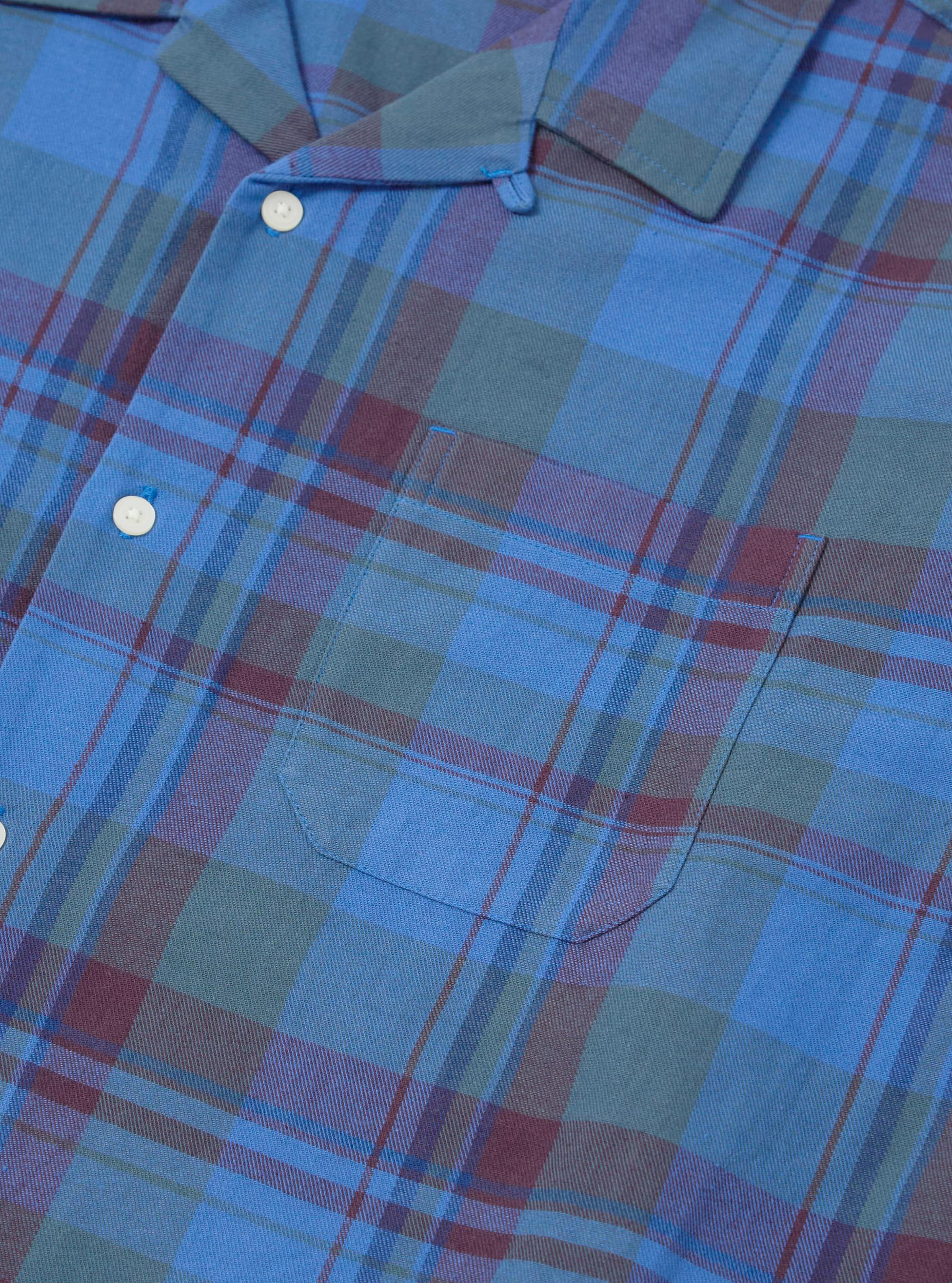 Blue Kip Check Long Pyjama Set Product Image