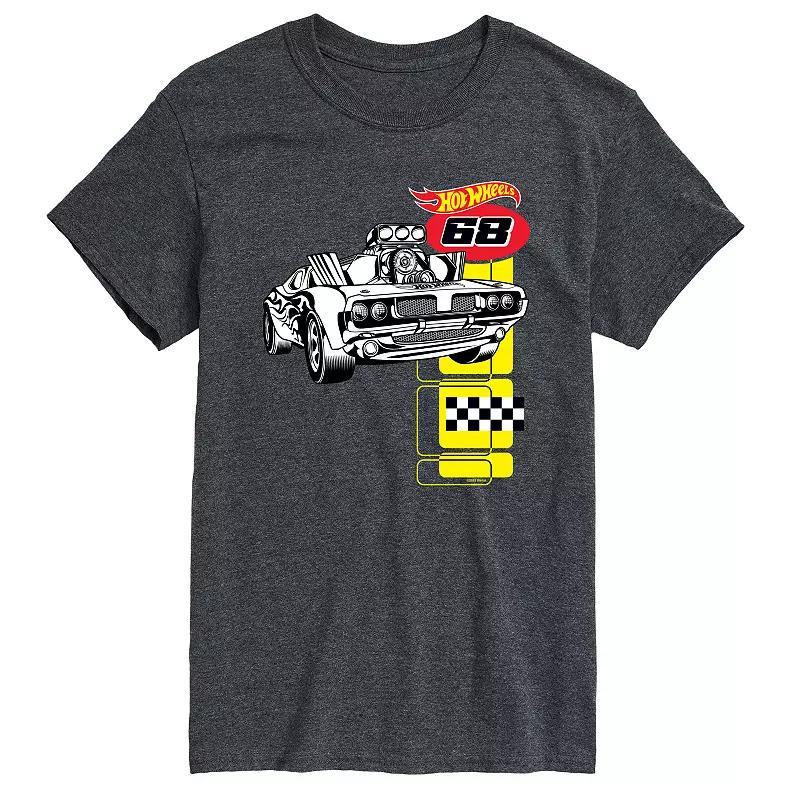 Big & Tall Hot Wheels 68 Vintage Graphic Tee, Men's, Size: 6XB, Heather Grey Product Image