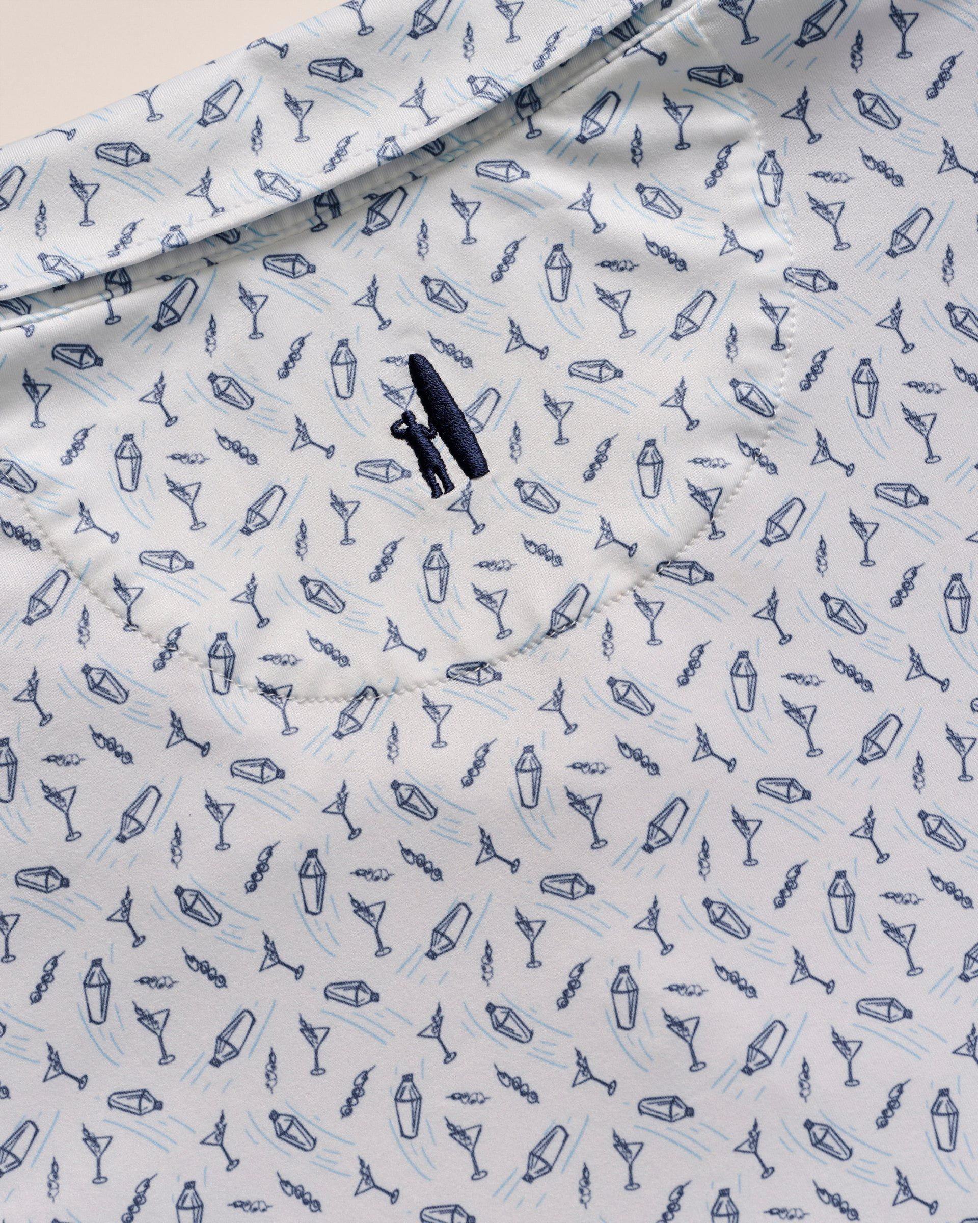 johnnie-O Featherweight Performance Polo - Tini Print Product Image