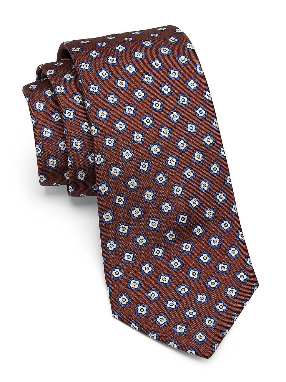 Mens Flora Silk Tie Product Image