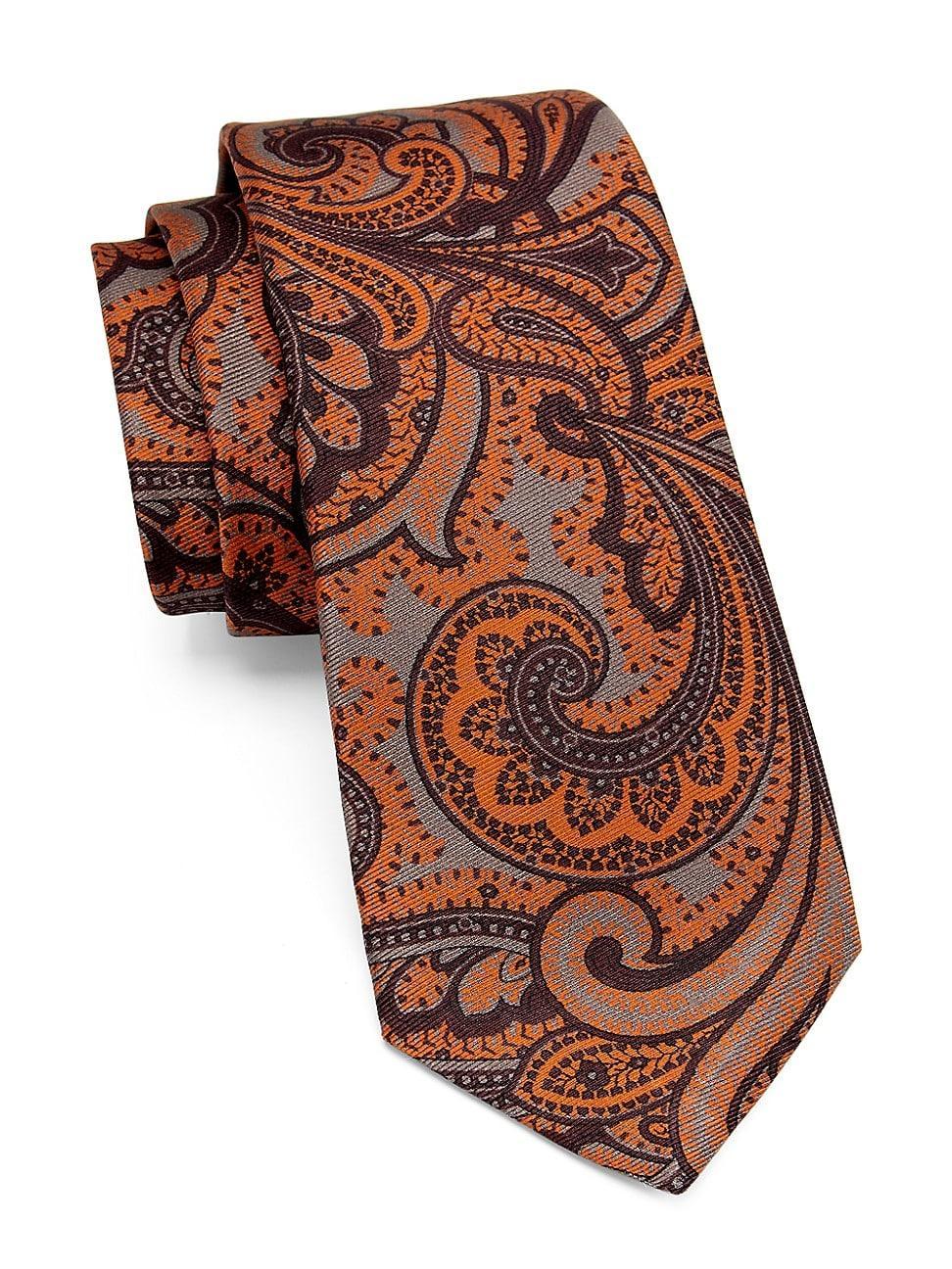 Mens Paisley Silk Tie Product Image