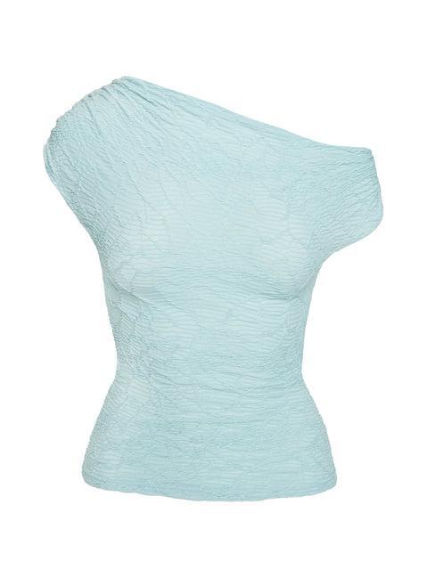 In Heaven Textured Top Blue Product Image