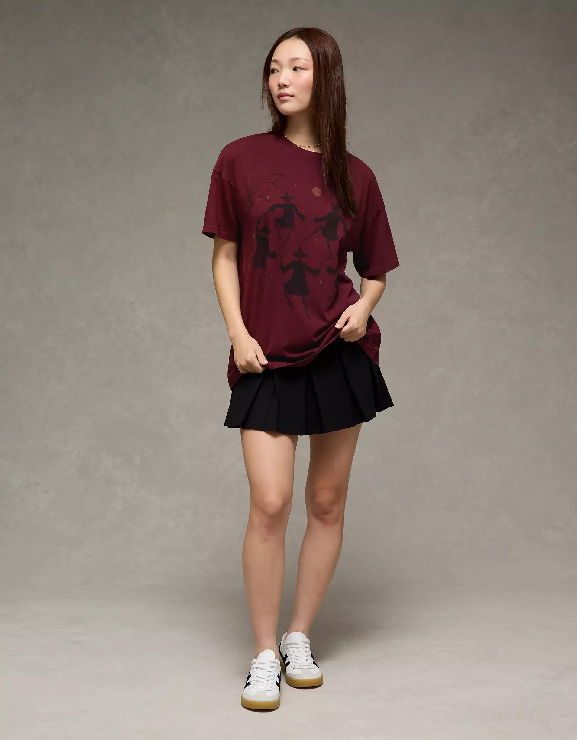 AE Oversized Halloween Graphic T-Shirt Product Image