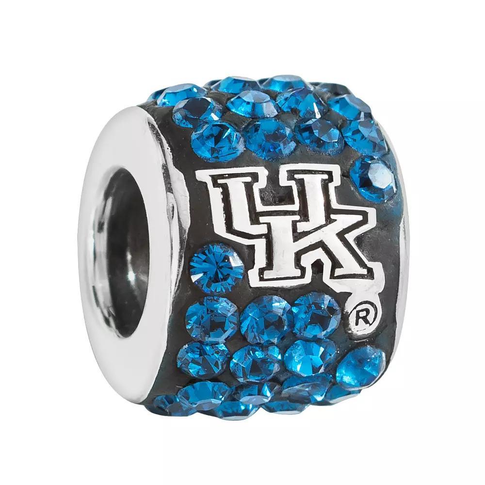 LogoArt Kentucky Wildcats Sterling Silver Crystal Logo Bead, Womens, Blue Product Image