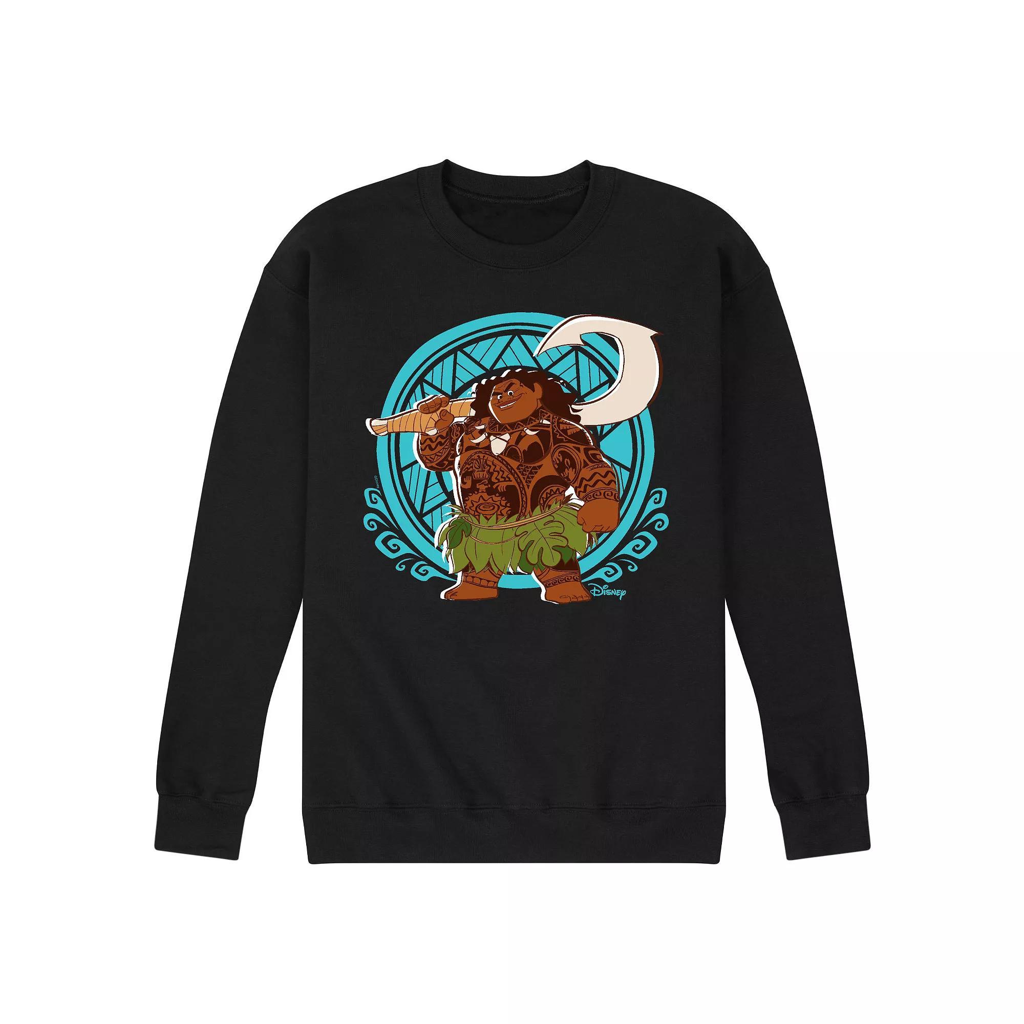Disney's Moana Men's Maui Pattern Fleece Sweatshirt,  Product Image