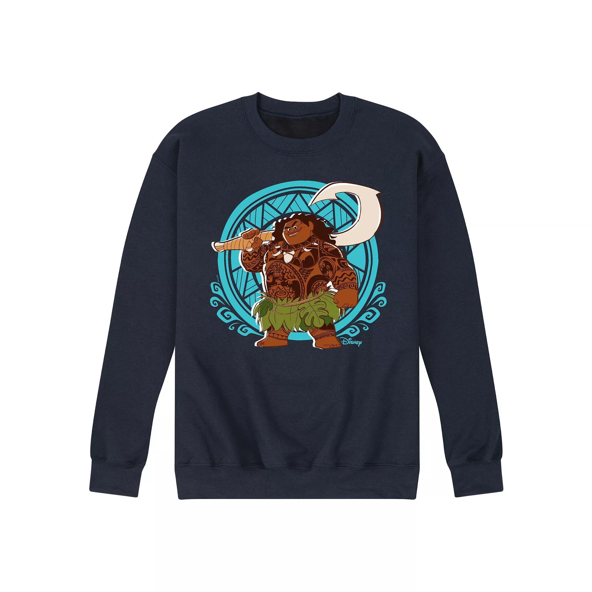 Disney's Moana Men's Maui Pattern Fleece Sweatshirt,  Product Image