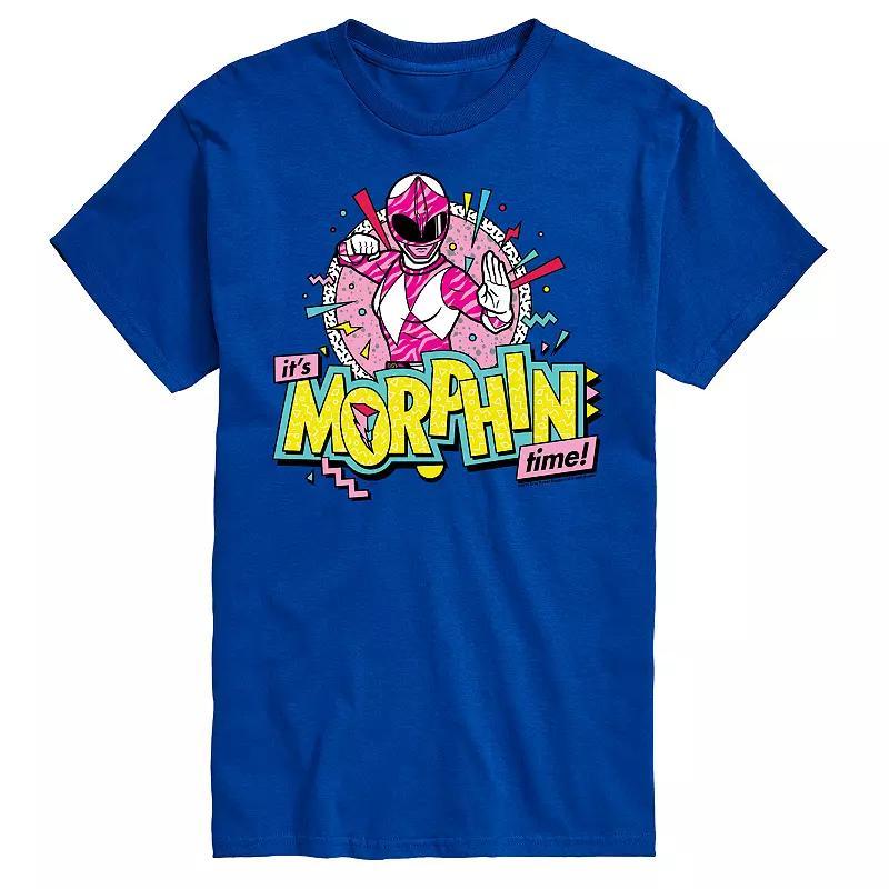 Big & Tall Power Rangers Morphin Time Pink Graphic Tee, Men's, Size: XXL Tall, Gray Product Image