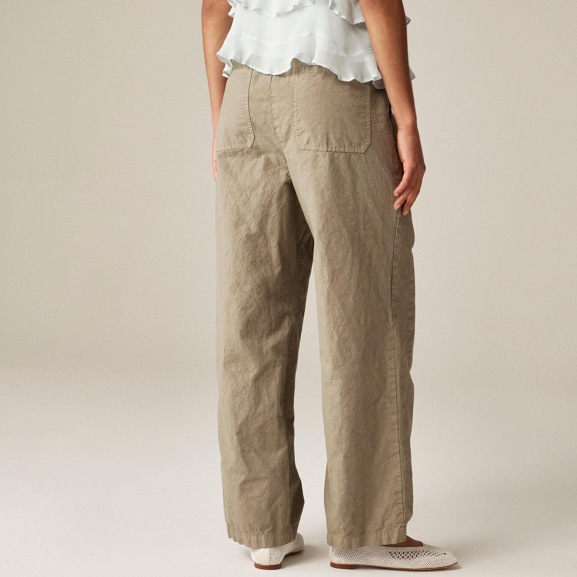 Relaxed utility pant in cotton blend Product Image
