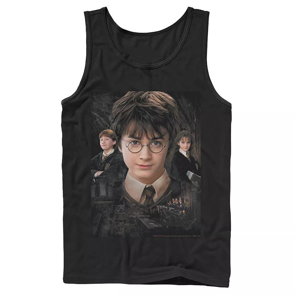 Men's Harry Potter Chamber Of Secrets Harry Ron Hermione Poster Graphic Tank Top,  Product Image