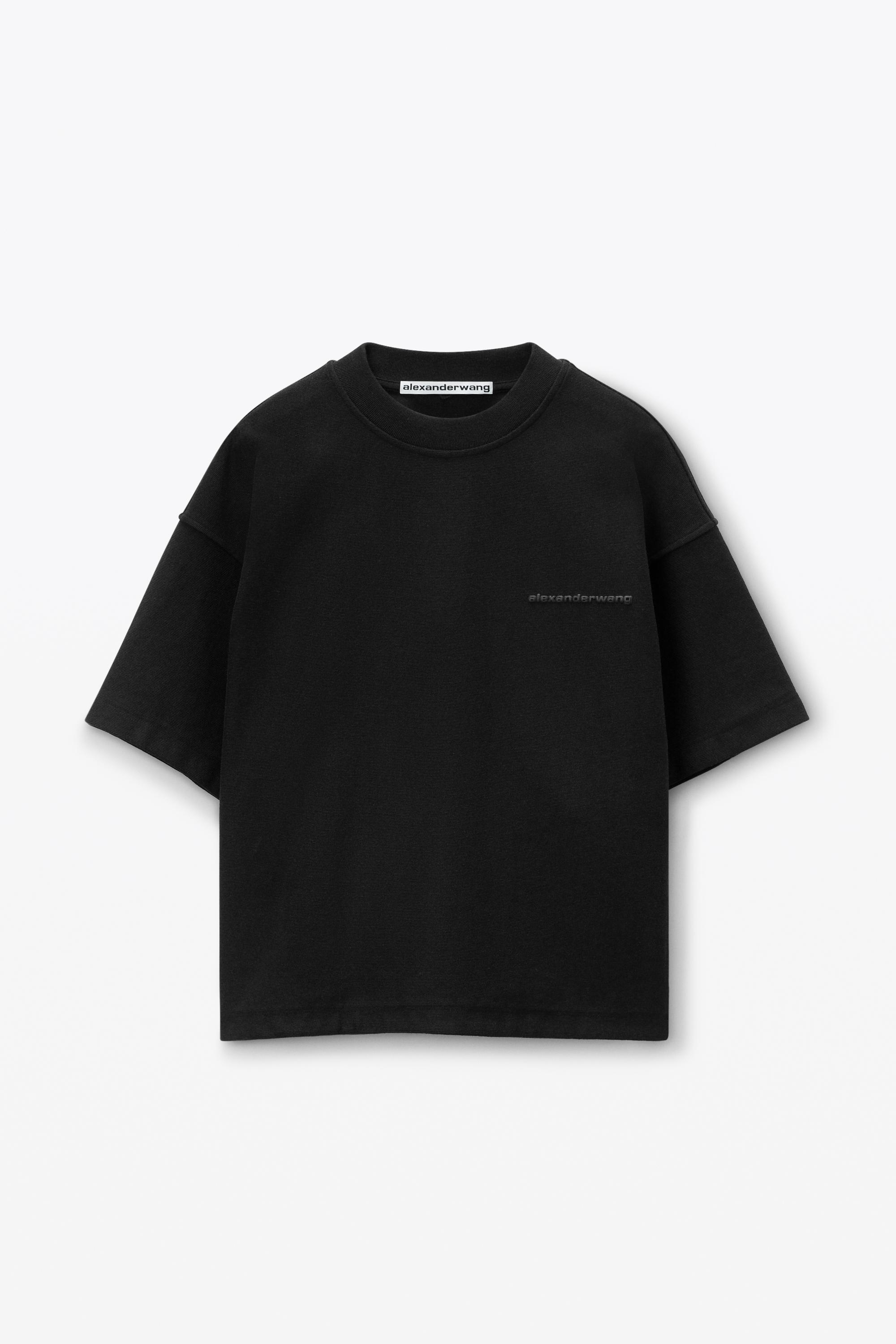 Puffed Logo Oversize Tee In Cotton Product Image