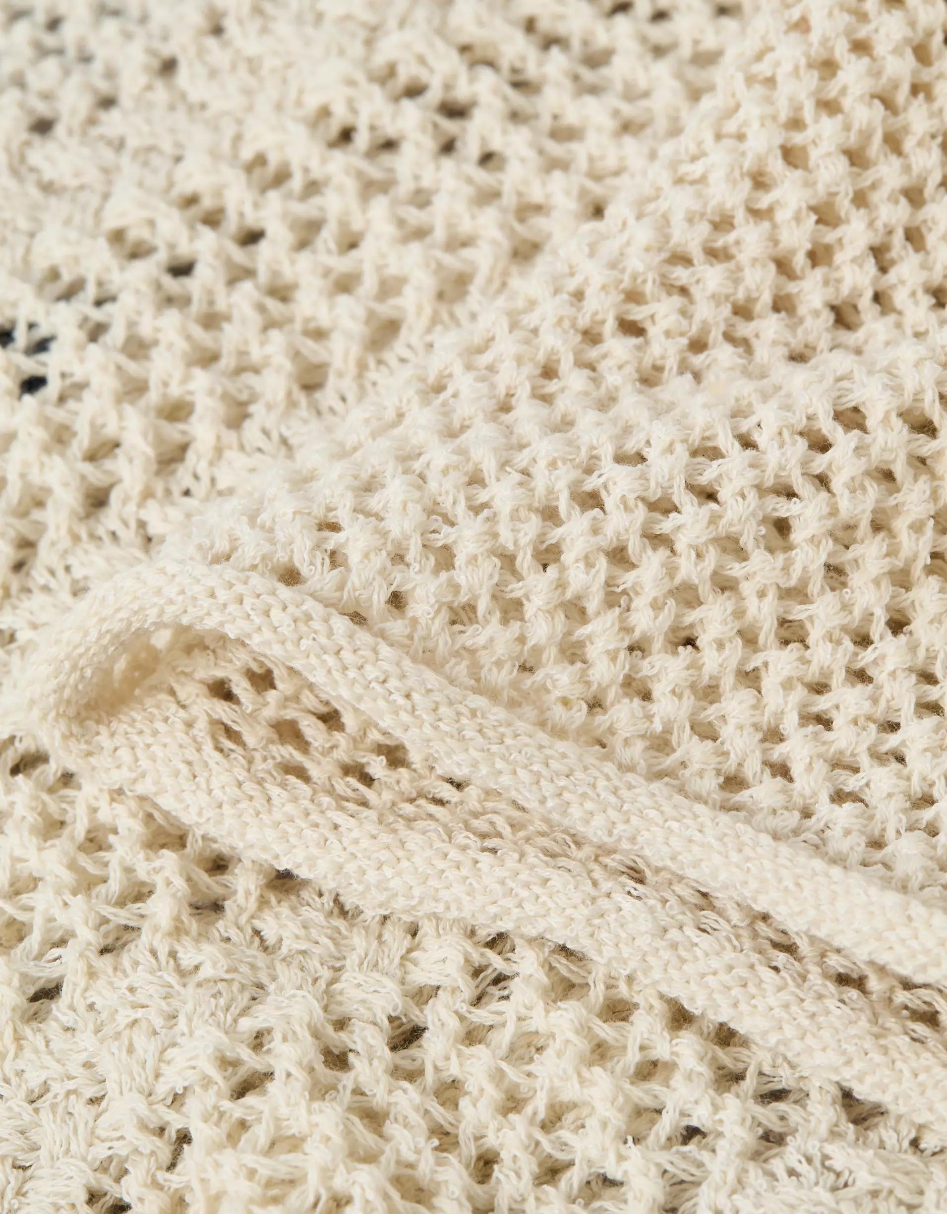 AE Off The Shoulder Crochet Sweater Product Image