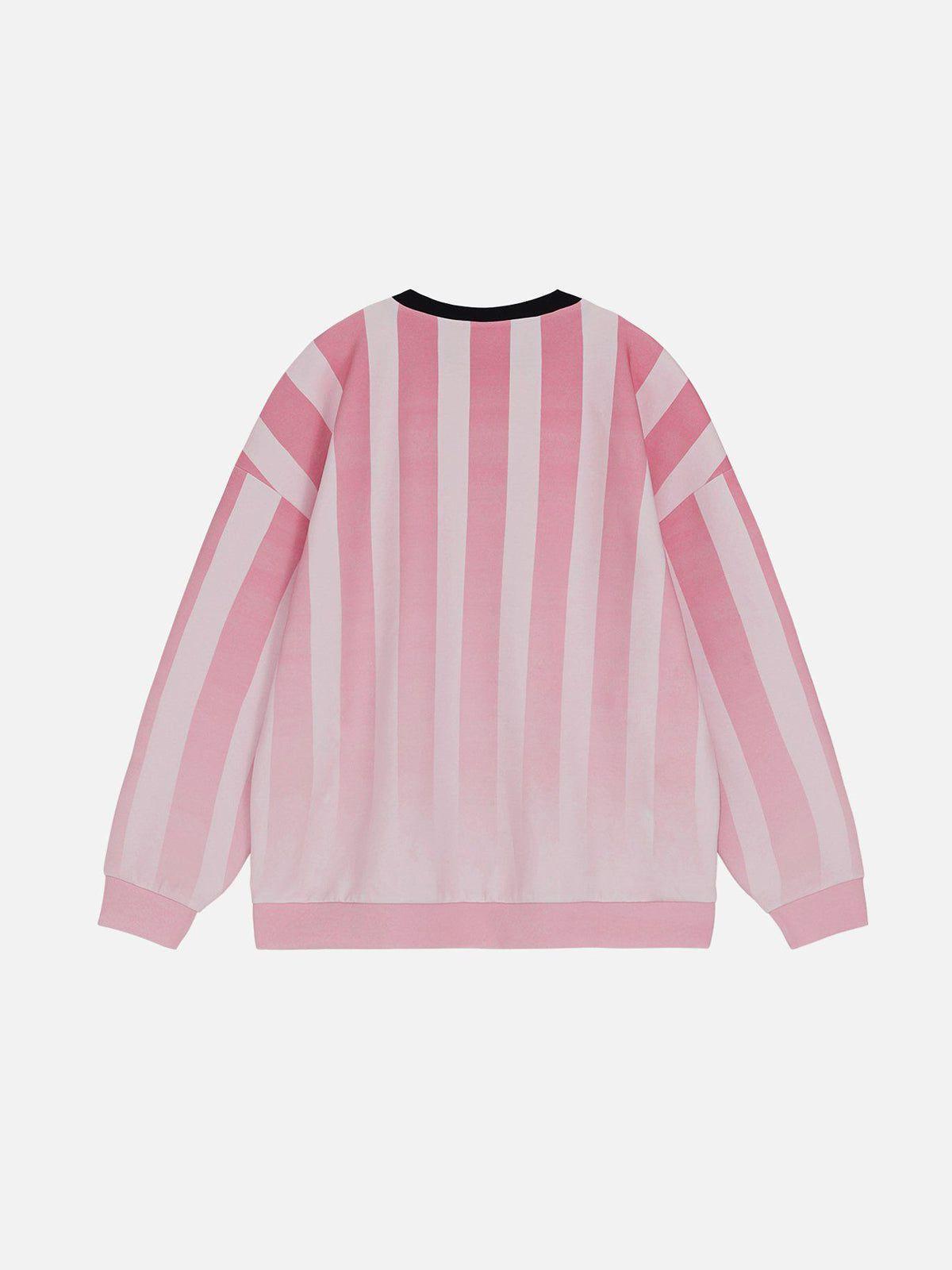 Aelfric Eden Gradient Stripe Graphic Sweatshirt Product Image