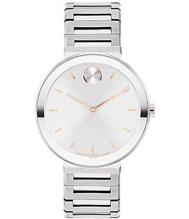 Movado Bold Womens Quartz Analog Gold Stainless Steel Bracelet Watch Product Image