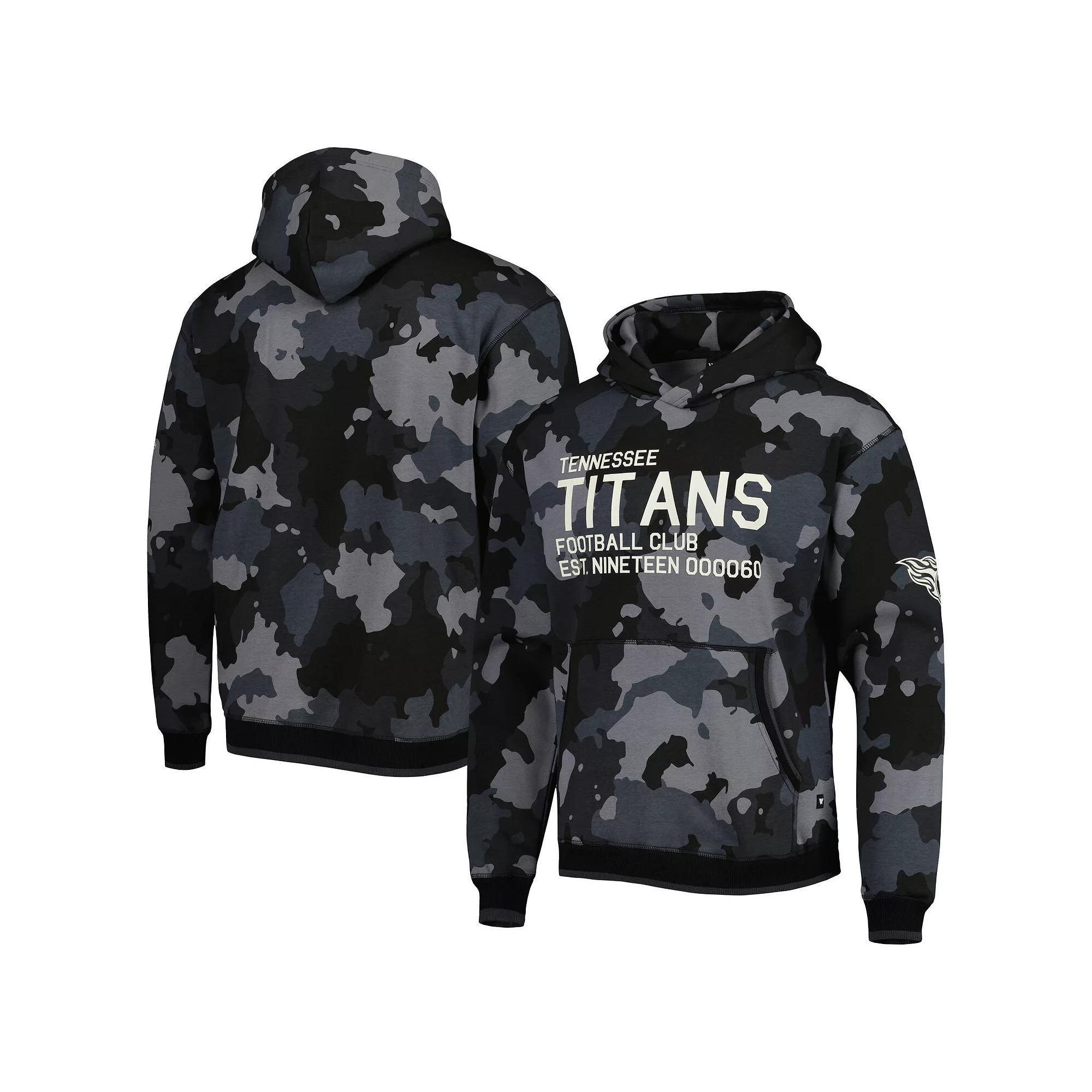 Men's The Wild Collective Black Tennessee Titans Camo Pullover Hoodie, Size: XL Product Image