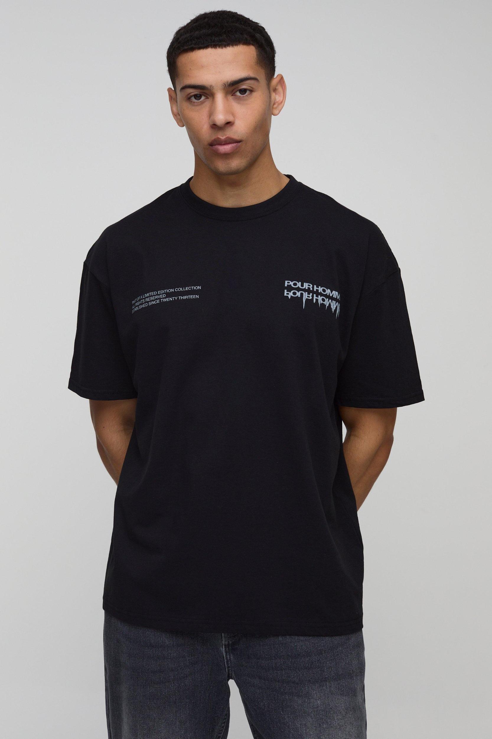 Oversized Line Drawn Car Graphic T-Shirt | boohooMAN USA Product Image