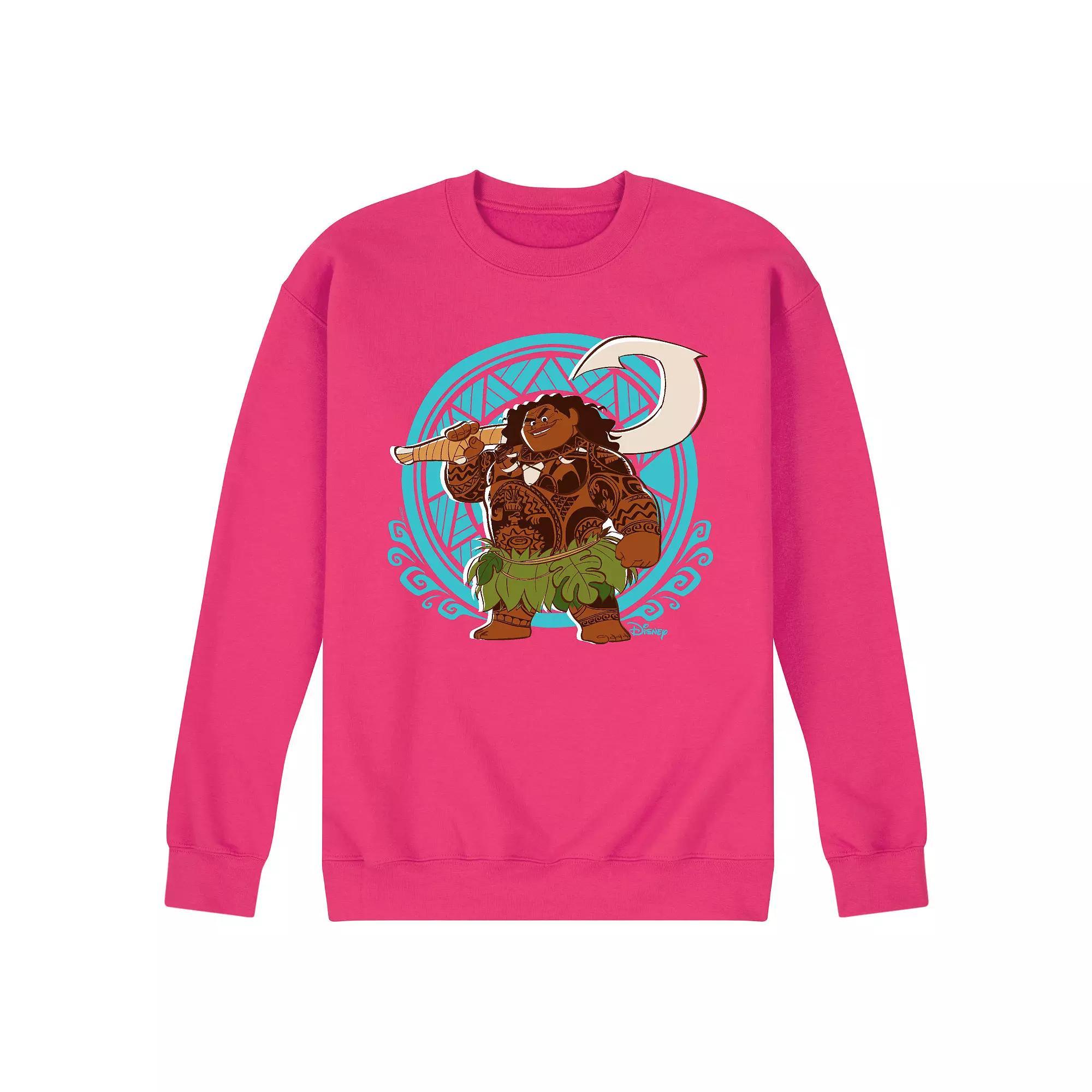 Disney's Moana Men's Maui Pattern Fleece Sweatshirt,  Product Image