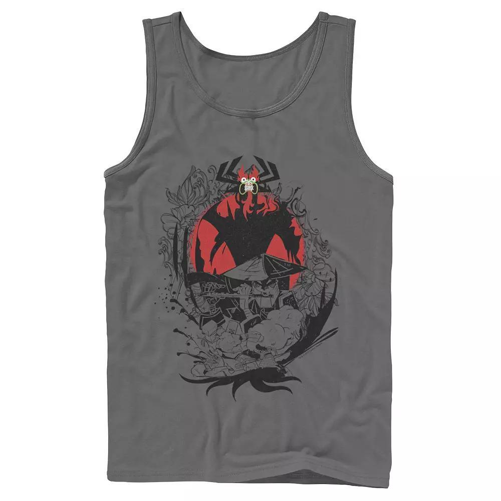 Men's Cartoon Network Samurai Jack Aku & The Flute Battle Music Tank Top,  Product Image