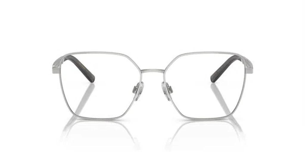 DOLCE & GABBANA Dg1351 05 54 Women's Square Eyeglasses - Silver Frame In Gray Product Image