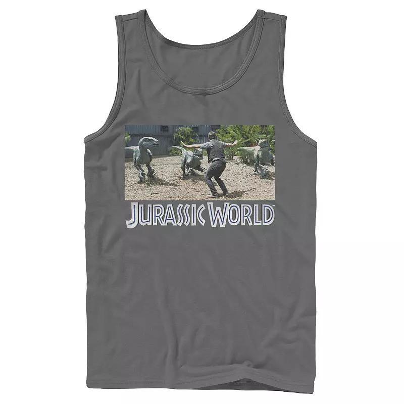 Mens Jurassic World Owen Raptor Pack Trainer Graphic Tank Top Product Image