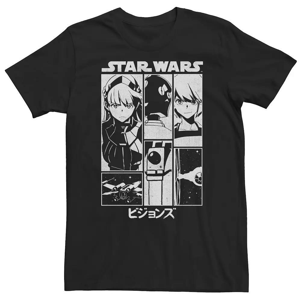 Big & Tall Star Wars: Visions Simple Panel Poster Tee, Men's, Size: 4XLT, Black Product Image