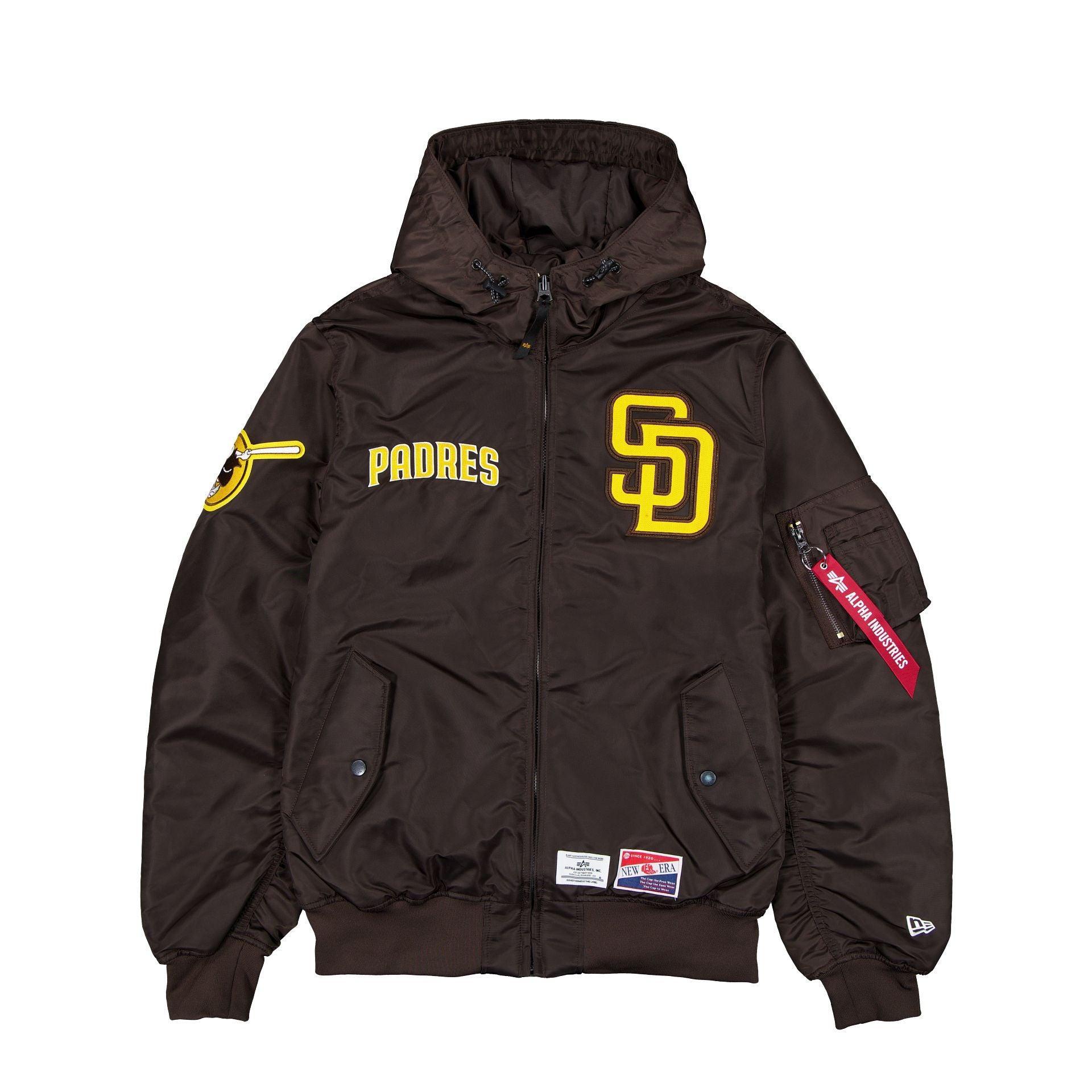 Alpha Industries x New York Yankees L-2B Hooded Bomber Jacket Brown Male Product Image