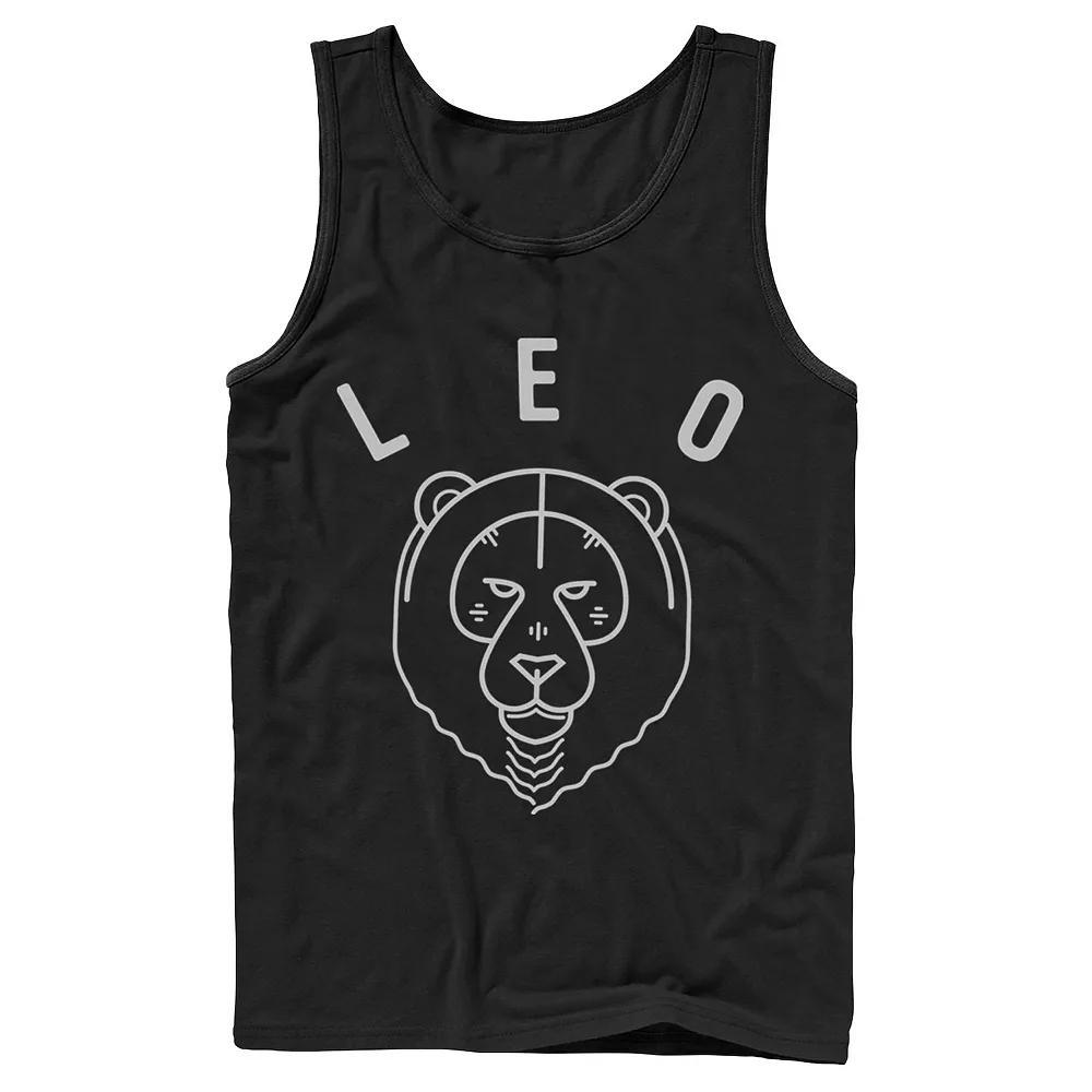 Men's Leo Yellow Ink Sketch Tank Top,  Product Image