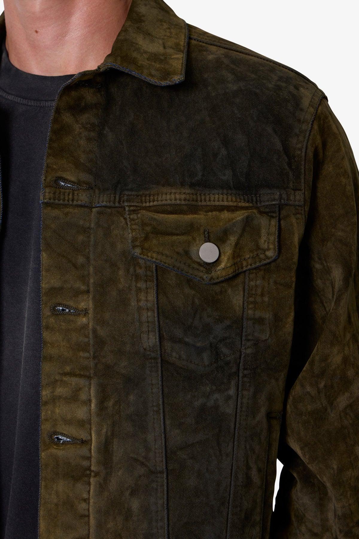 SL3 Suede Jacket - Olive/Black Product Image