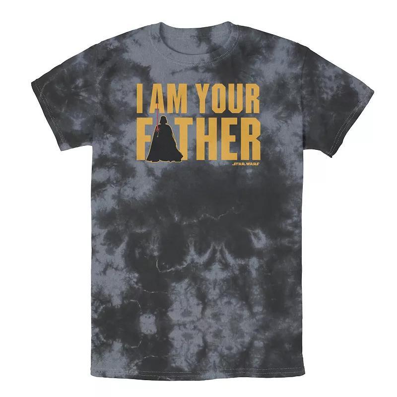 Mens Star Wars Vader I Am Your Father Silhouette Tee, Boys Black Grey Product Image