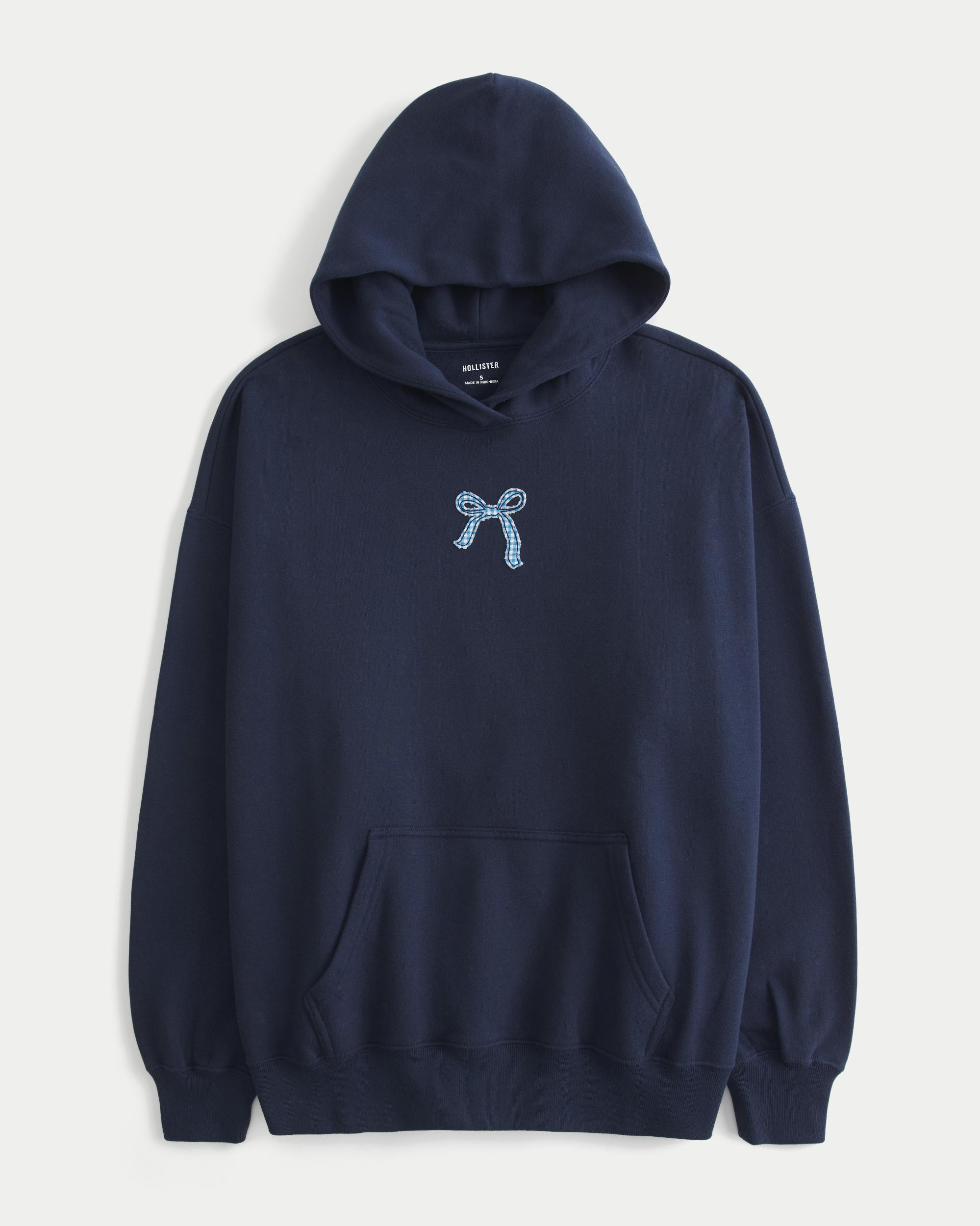 Oversized Bow Graphic Hoodie Product Image