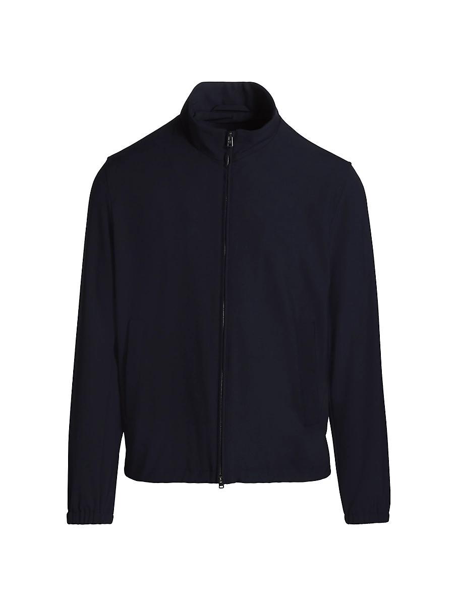 Mens Crepe Bomber Jacket Product Image