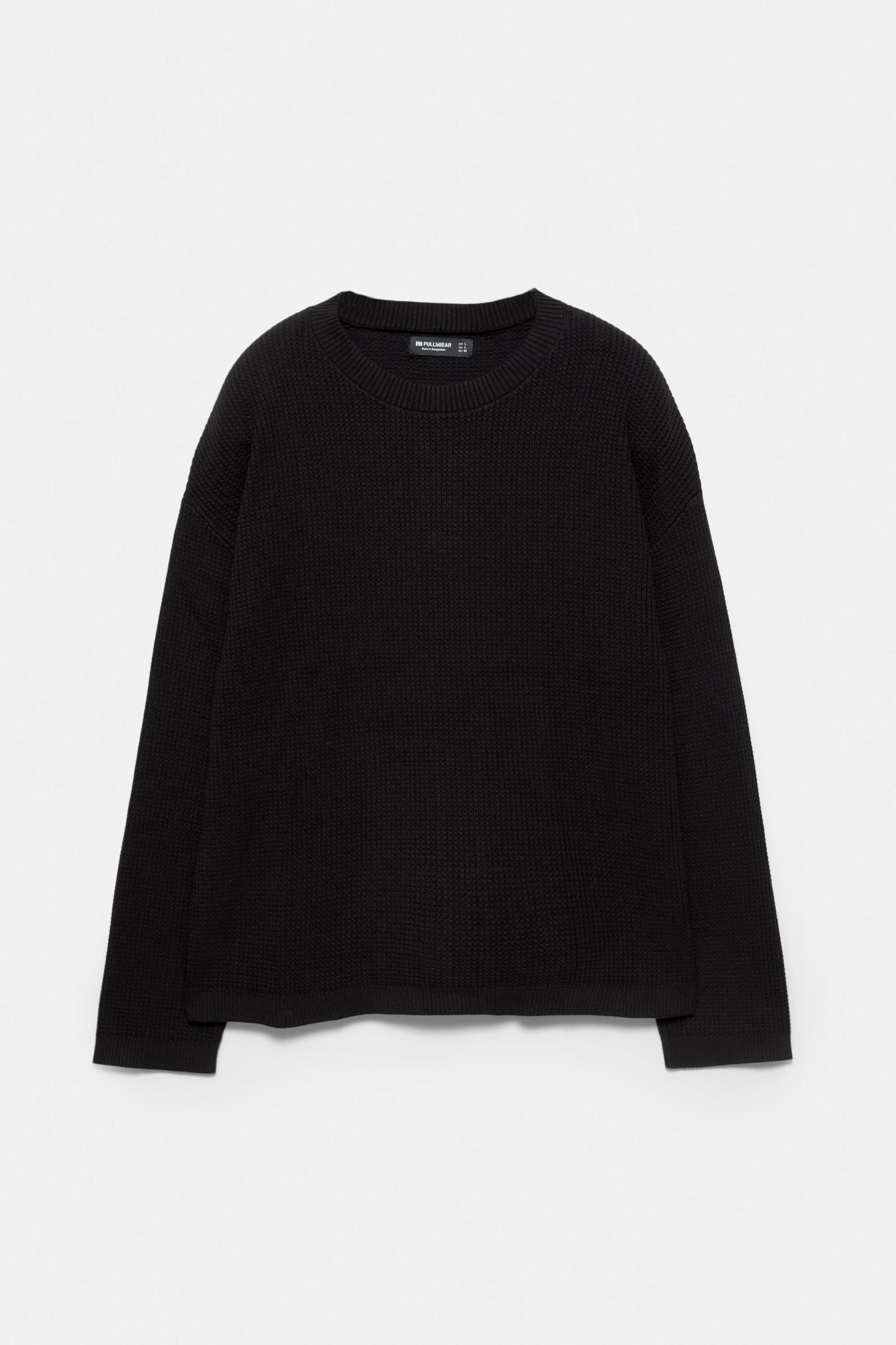 Waffle knit sweater Product Image