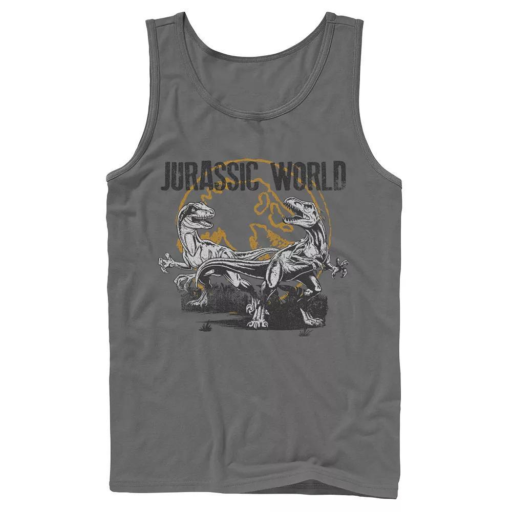 Men's Jurassic Park Digital Video Game Scene Tank Top,  Product Image