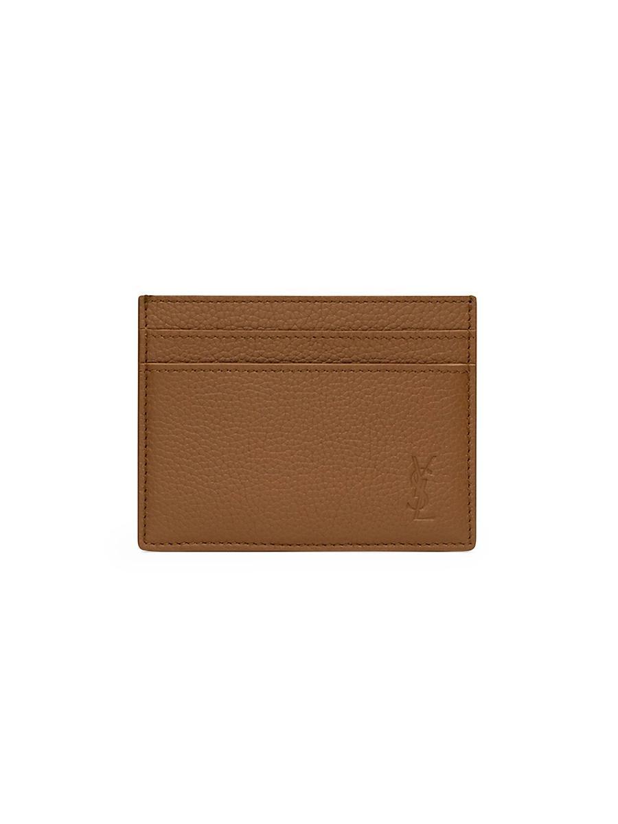 Mens Cassandre Shadow Card Case in Grained Leather Product Image