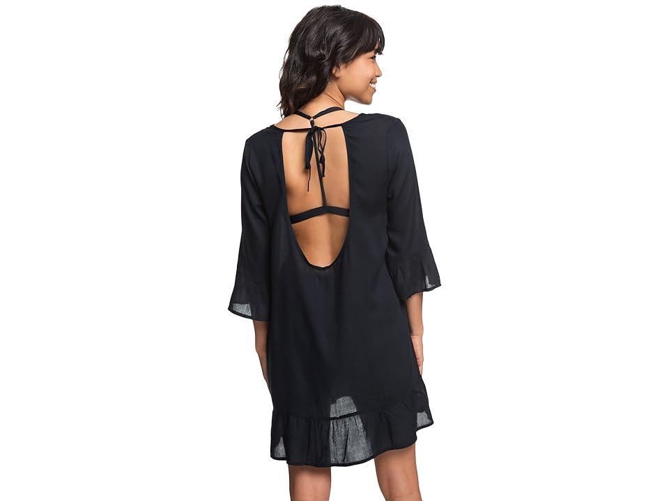 Roxy Goldy Soul Long Sleeve Cover-Up Dress (True ) Women's Swimwear Product Image