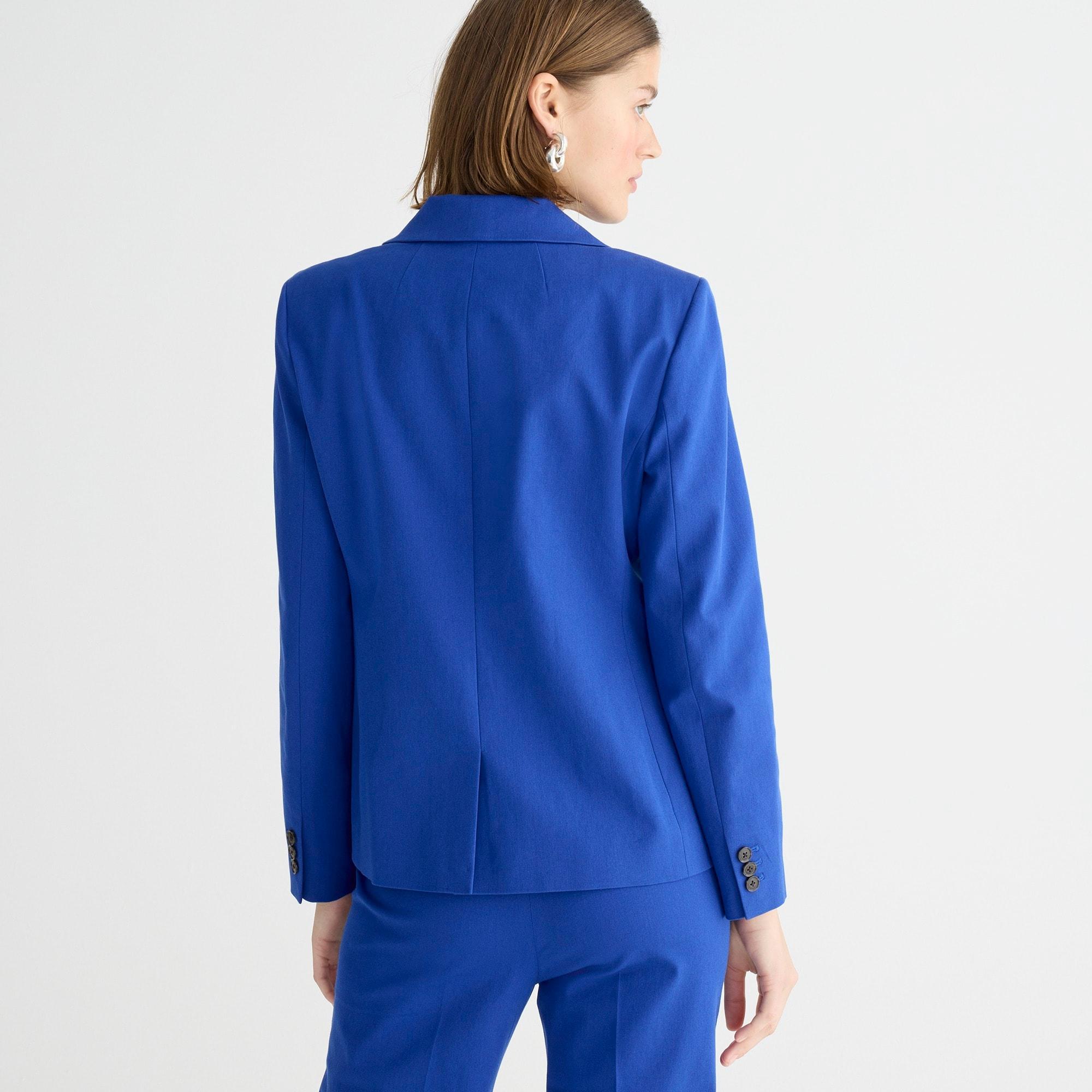 Devon blazer in bi-stretch cotton blend Product Image