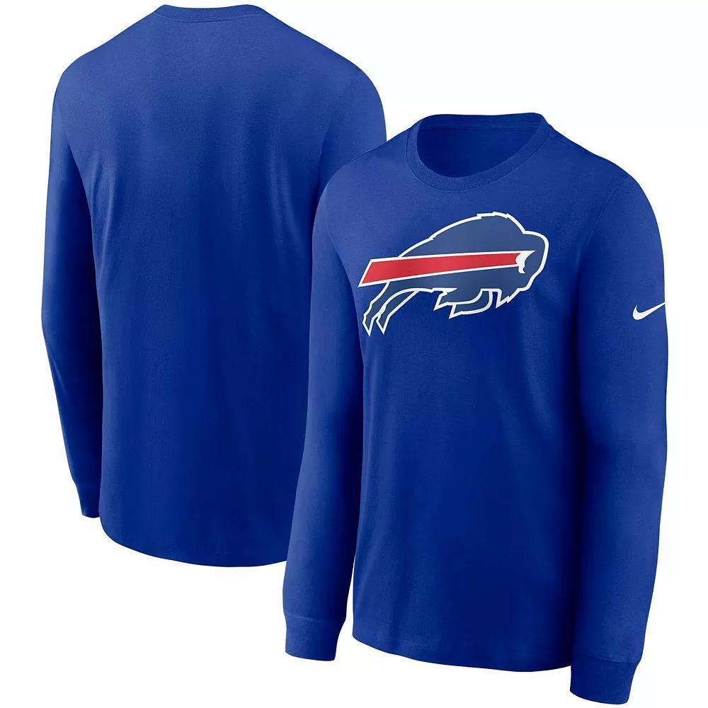 Men's Nike Royal Buffalo Bills Primary Logo Long Sleeve T-Shirt,  Product Image