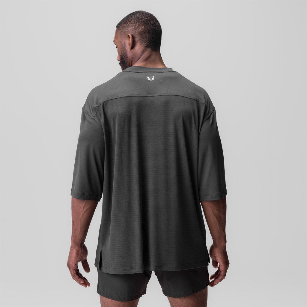 0841. 3D-Lite® 2.0 3/4-Sleeve Oversized Tee - Space Grey "OTWR" Product Image