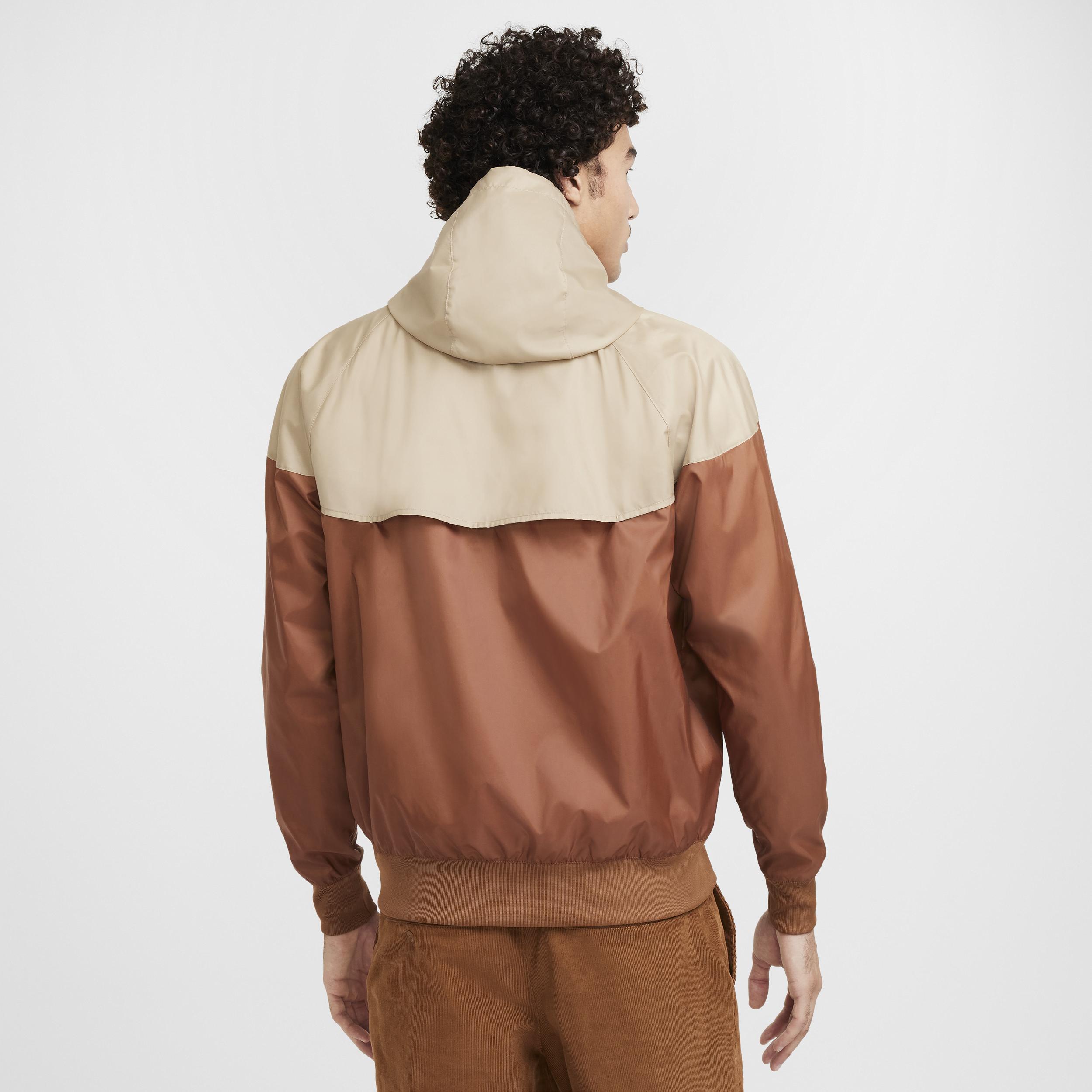 Nike Mens Nike Woven Windrunner Lined Hooded Jacket - Mens Sail/Khaki/Light British Tan Product Image